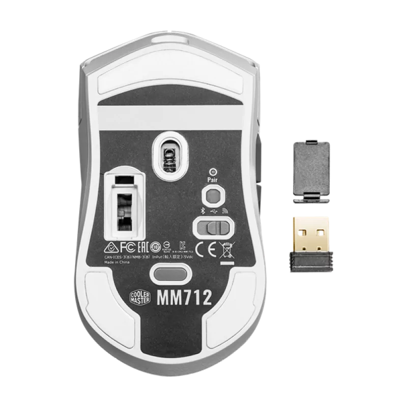 Cooler Master MM712 Wireless- White Cooler Master MM712 Wireless- White